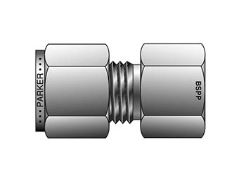 6FSC8GC-B A-LOK Inch Tube BSPP Gauge Connector - FSC GC